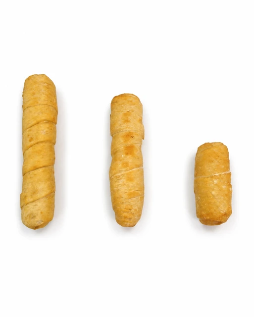 Tequeños on a plain white background